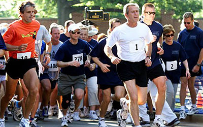 George Bush volt amerikai elnök futópad bérlés